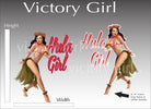 Hula Girl Vinyl Decal Sticker