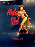 Hula Girl Vinyl Decal Sticker