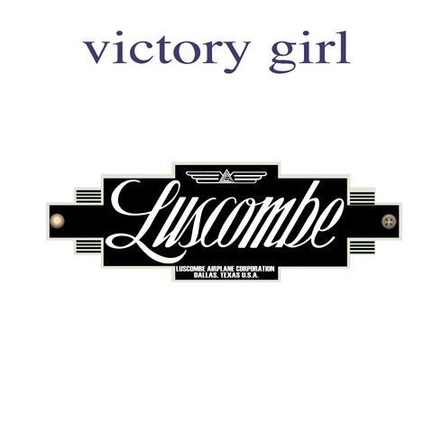 Vintage Luscombe Aircraft  Logo Vinyl Decal Sticker