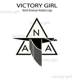 Vintage North American Aviation Logo Vinyl Decal Sticker