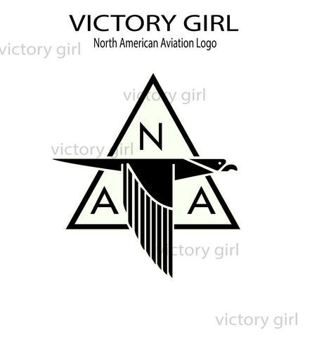 Vintage North American Aviation Logo Vinyl Decal Sticker