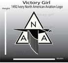 Vintage North American Aviation Logo Vinyl Decal Sticker