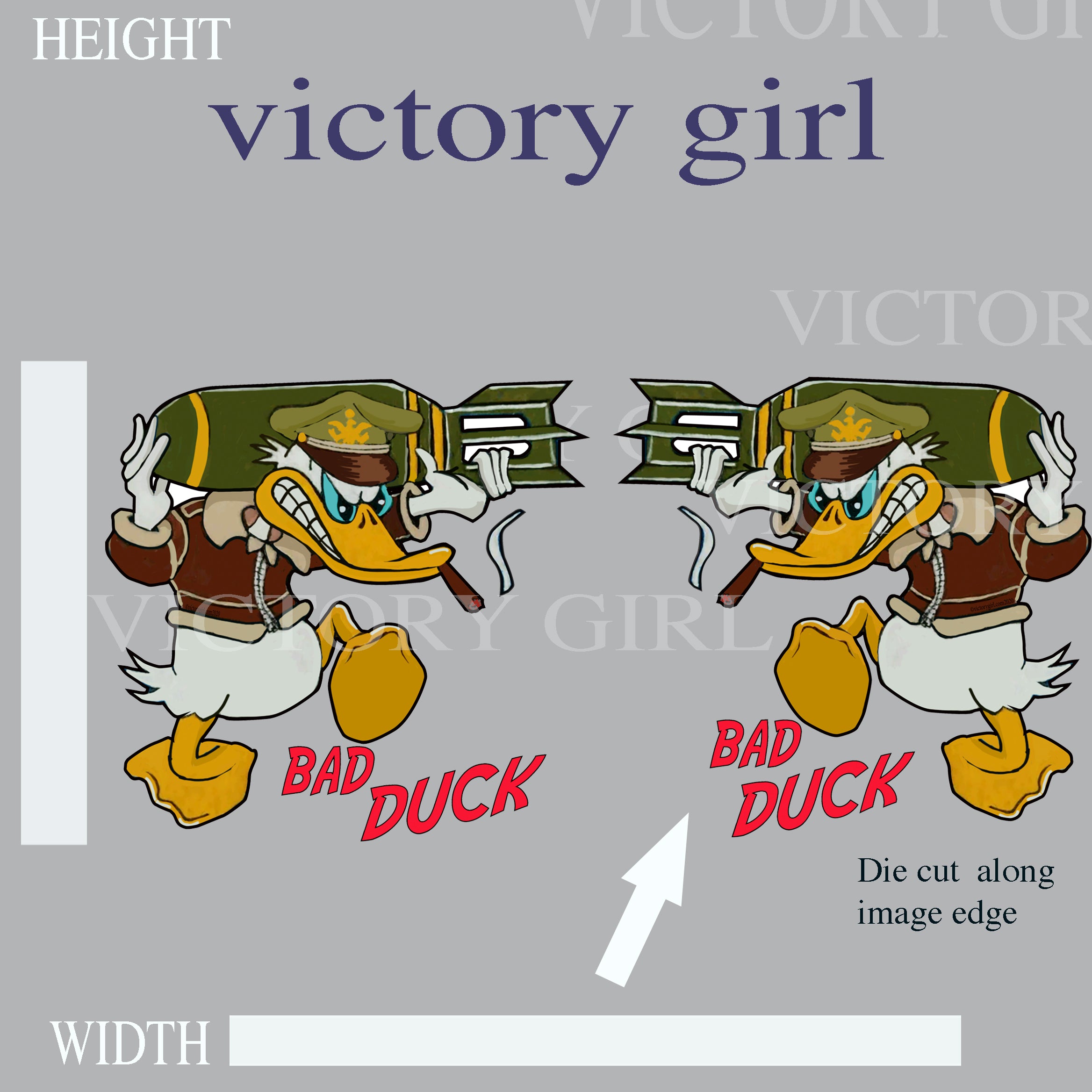 Bad DUCK Vinyl Decal Sticker
