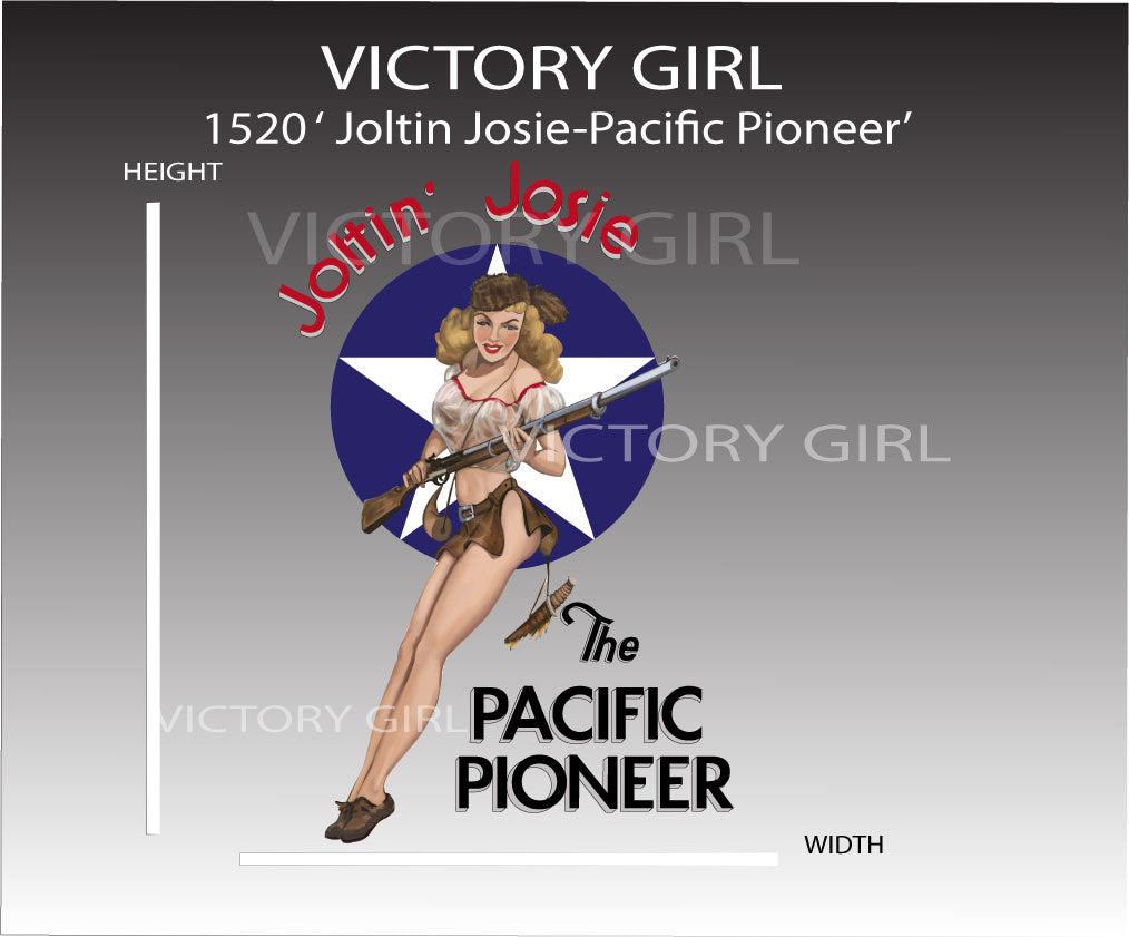 Joltin Josie-Pacific Pioneer Vinyl Decal Sticker