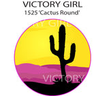 Cactus Round Vinyl Decal Sticker