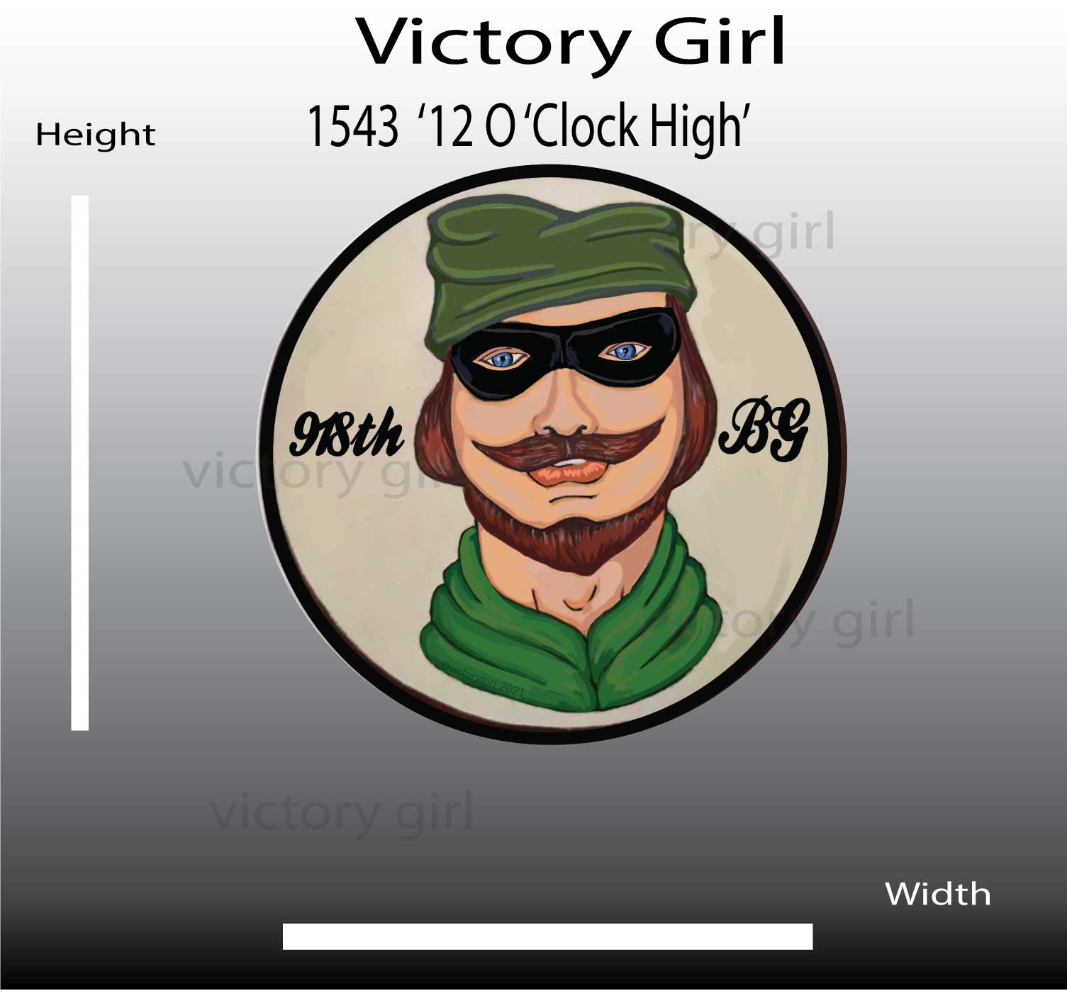 12 O'clock High Vinyl Decal Sticker