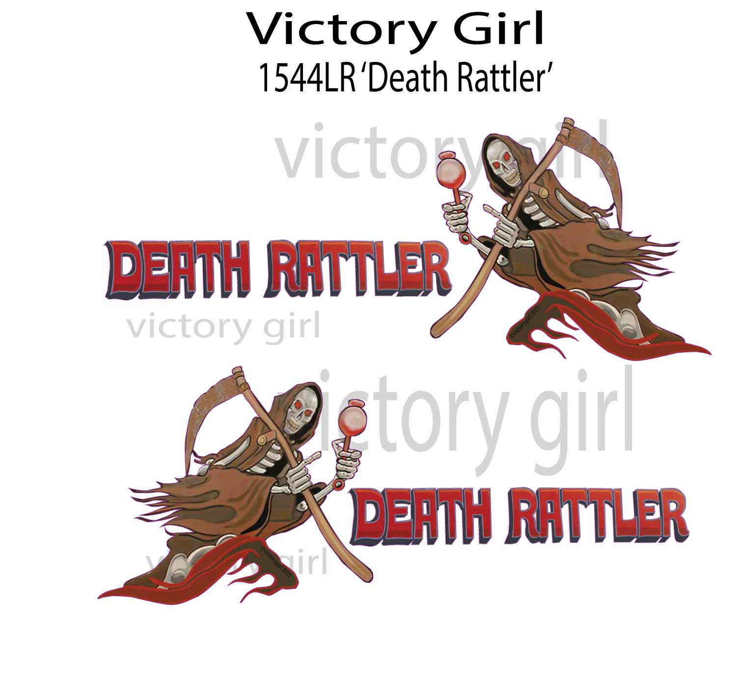 Death Rattler Vinyl Decal Sticker