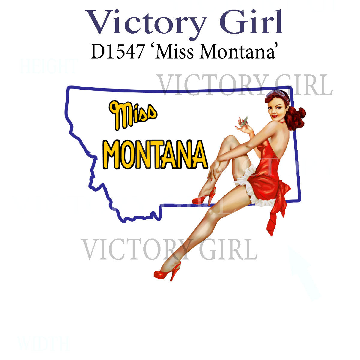 Miss Montana Vinyl Decal Sticker