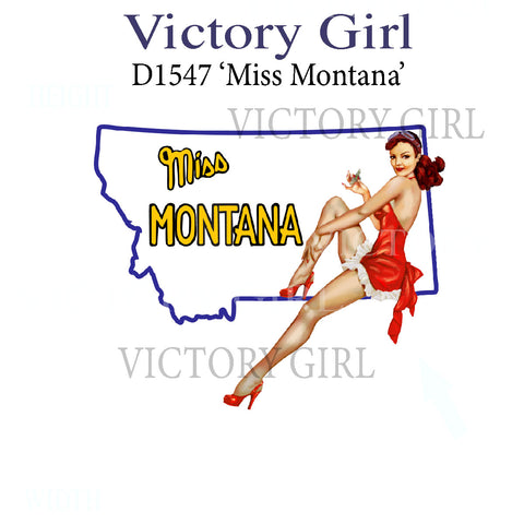 Miss Montana Vinyl Decal Sticker
