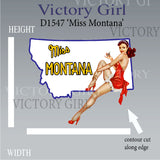 Miss Montana Vinyl Decal Sticker