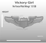 US Air Force Pilot Wings Vinyl Decal Sticker
