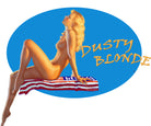 Dusty Blonde - USA Flag Vinyl Decal Sticker