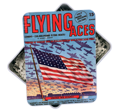 Aug 1942  Vintage 'Flying Aces' Magazine Cover Art Puzzle-500 pcs